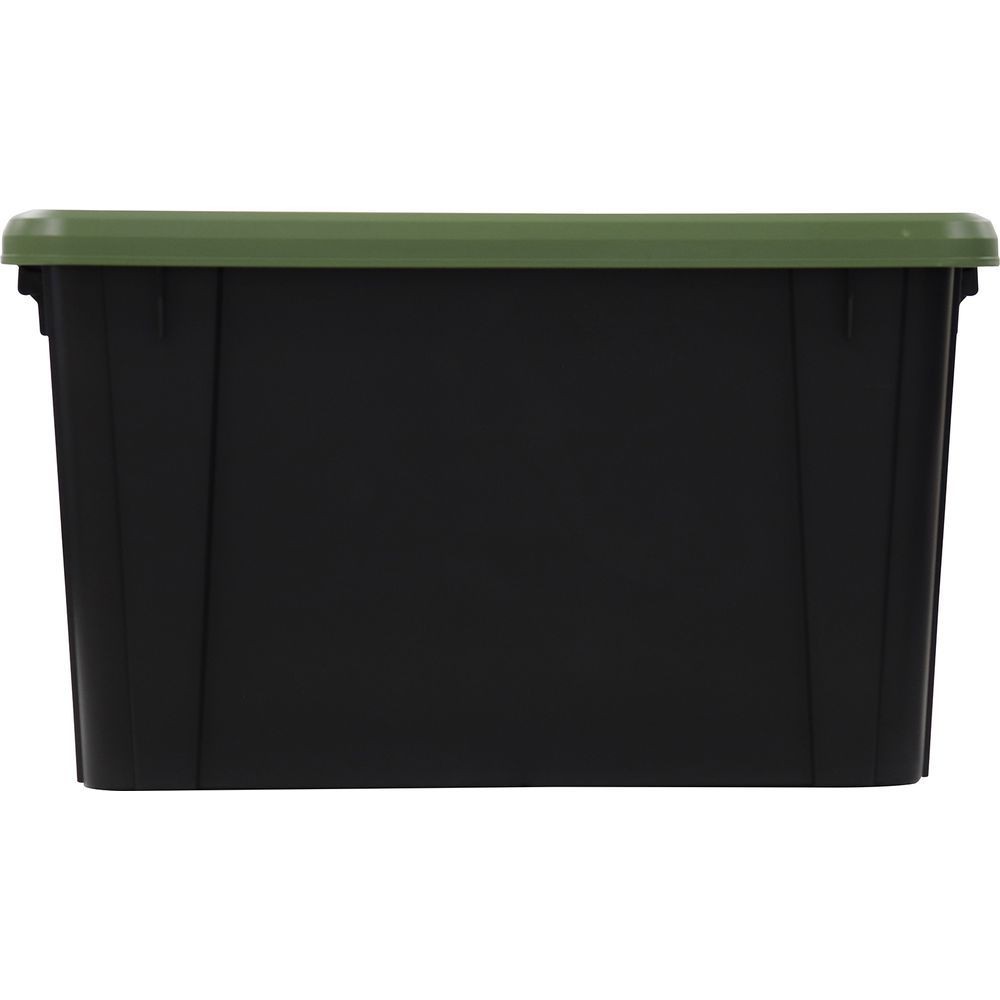 収納ボックス Nタフコン ATC-54-32 フタ付き 幅39×奥行54×高さ31.5cm, カーキ／ブラック, ATC-54-32