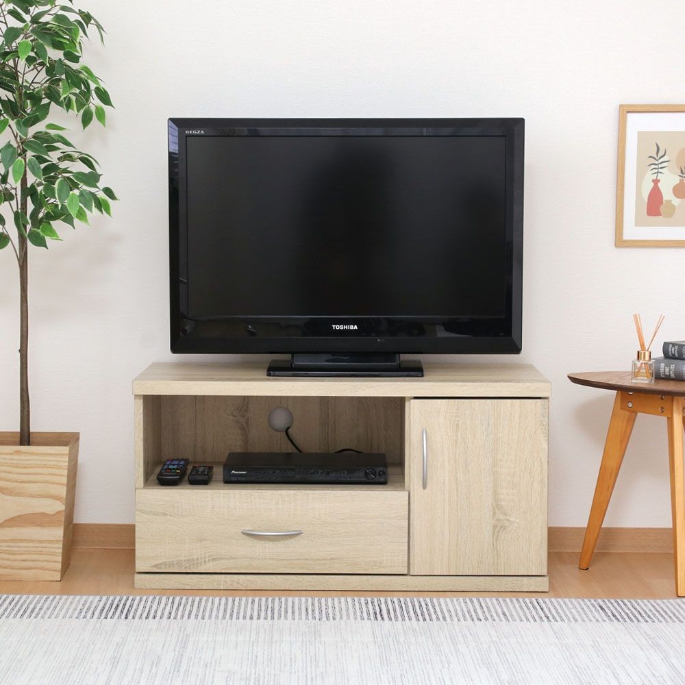 不二貿易 ラルゴ　ローボード　オーク【メーカー直送・代引不可】, オーク, 幅890mm×奥行415mm×高さ450mm