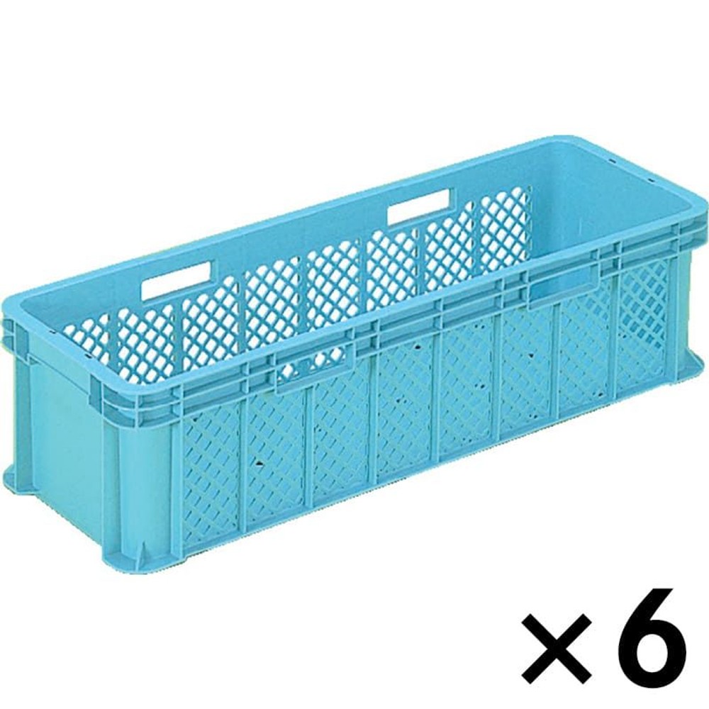 サンコー サンテナーＢ＃33　ライトブルー &times;6個セット【メーカー直送・代引不可】【法人限定】, ライトブルー, 6P