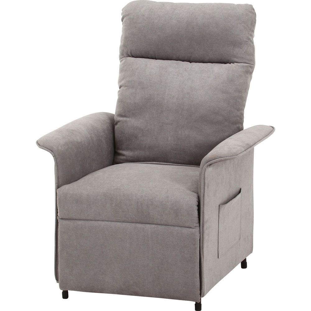 不二貿易 電動リクライナー　ＳＩＭＰＬＥ　１Ｐ　ＦＢ１０２　ＧＹ【メーカー直送・代引不可】, グレー, 幅770mm&times;奥行820mm&times;高さ1040mm