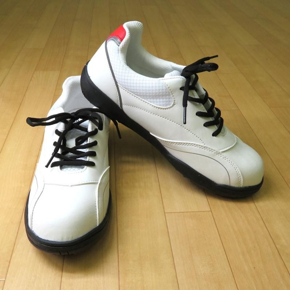 耐油底のセーフティシューズ　ホワイト2, ホワイト（24.5）, 24.5cm