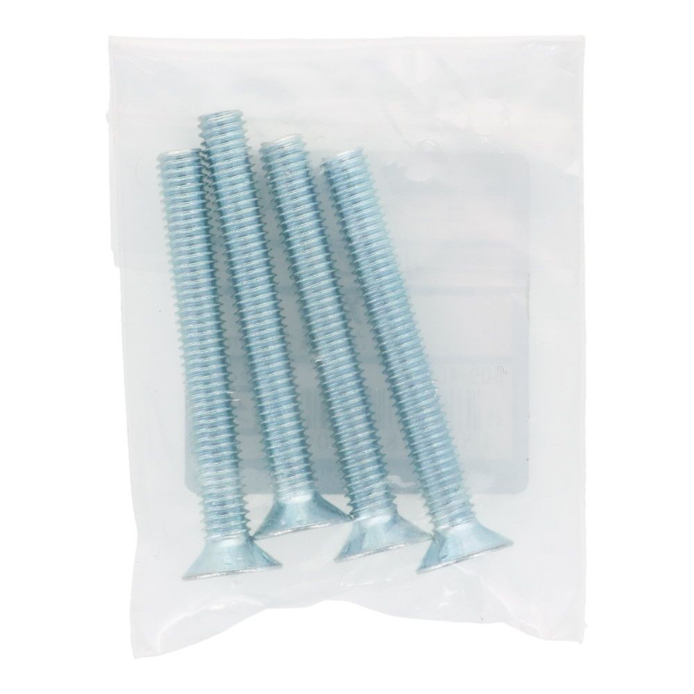 小ねじ　皿　ユニクロ　Ｍ６&times;５０ｍｍ　４本入, シルバー, M6&times;50mm