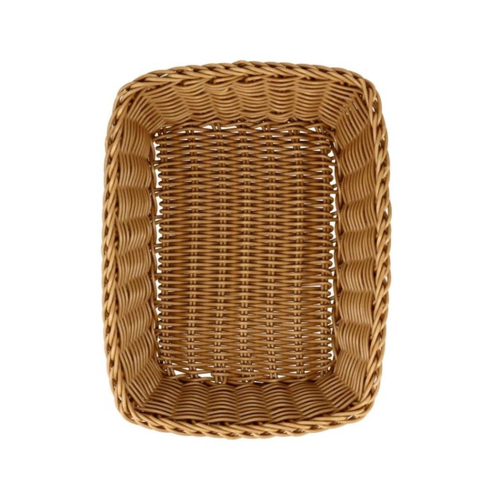 水洗いできるバスケット　レクタングル　Ｌ　ブラウン, ブラウン, Lサイズ