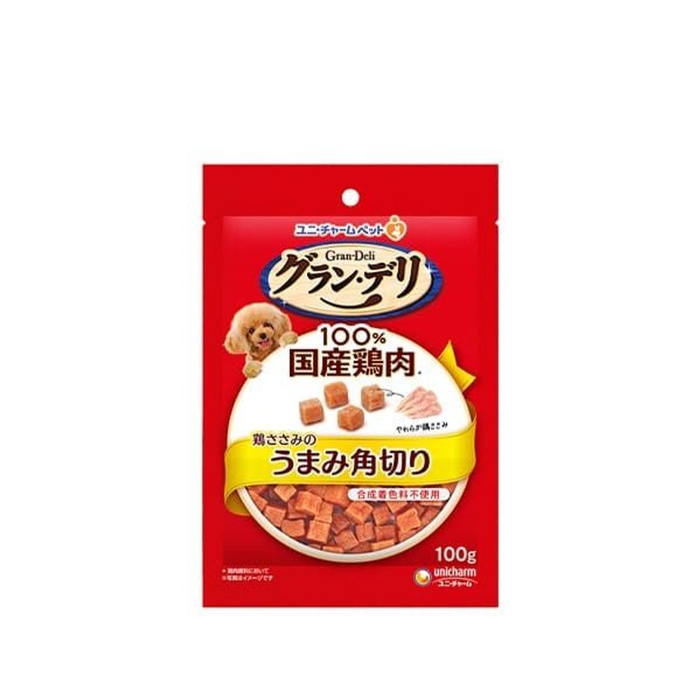 ユニ・チャーム　グラン・デリ　きょうのごほうび　鶏ささみ　うまみ角切り　１００ｇ, うまみ角切り, 100g