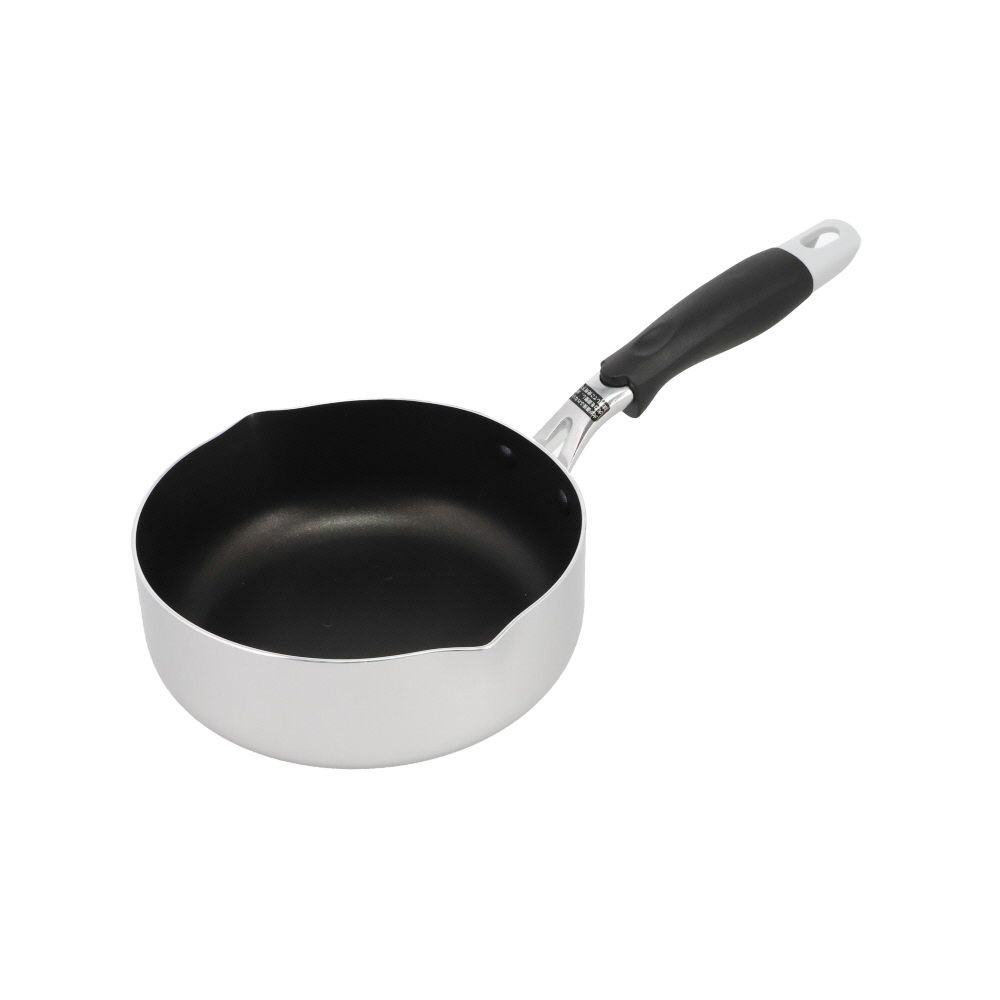 ウィザ WIZ'A フライパンにもなる雪平鍋, シルバー(18), 18cm