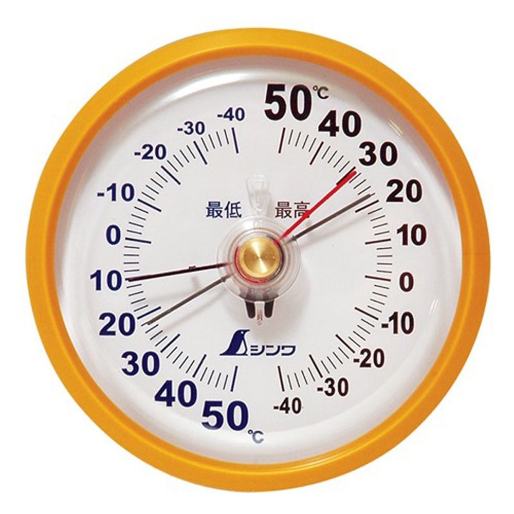 シンワ　温度計　Ｄー9　最高・最低　丸型10センチ, その他カラー１, その他サイズ１
