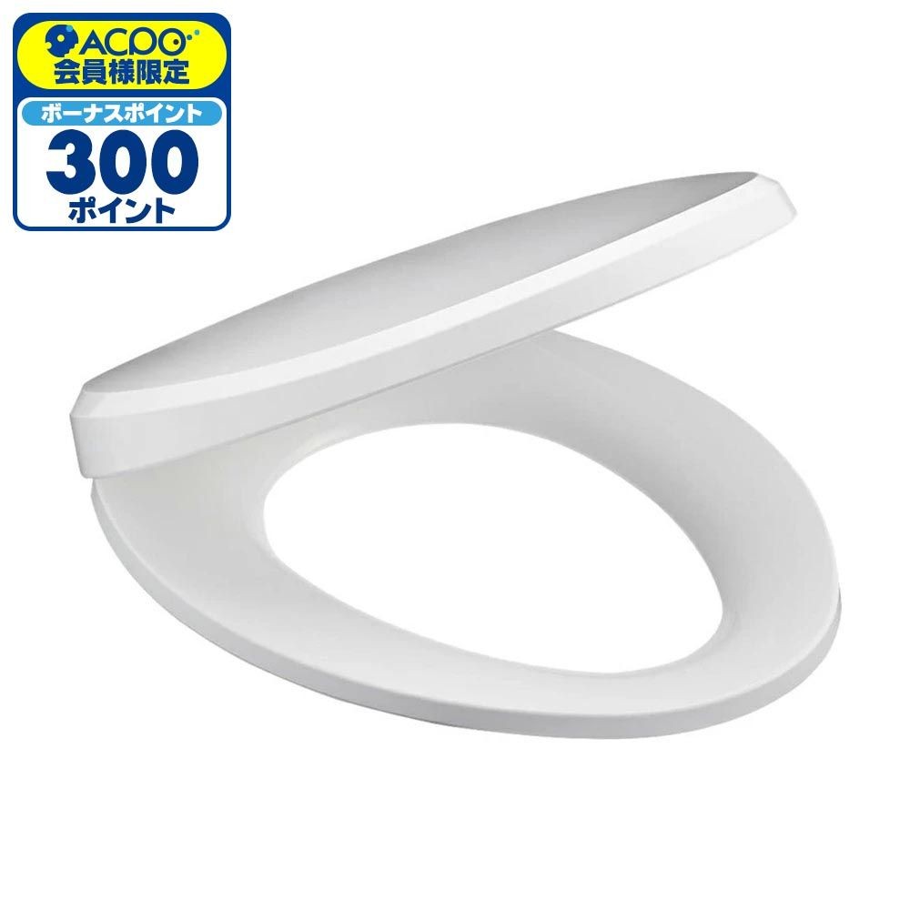 サンエイ SANEI 前丸便座 PW9032-W ホワイト, ホワイト, 幅388mm&times;奥行480mm&times;高さ62mm