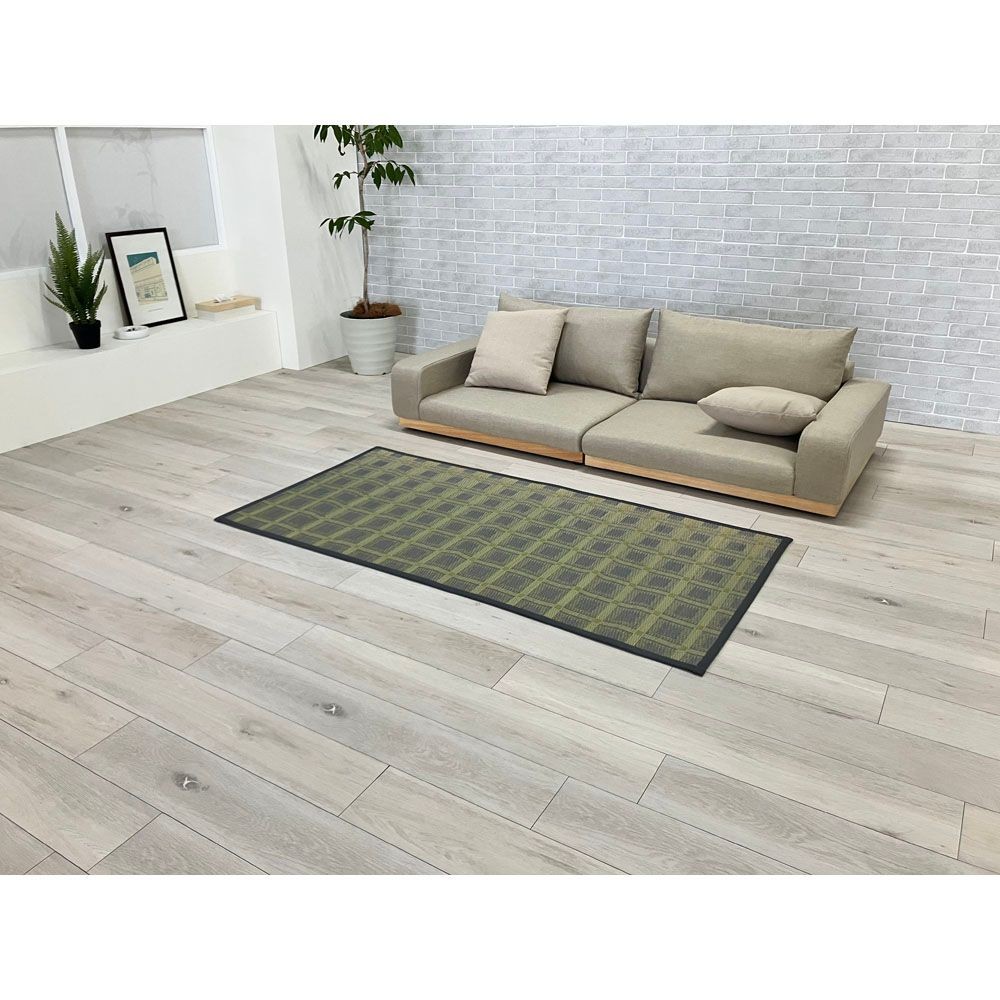 パーソナルラグ  NSカラーブロック  約80cmＸ160cm  グレー色, その他カラー１, その他サイズ１