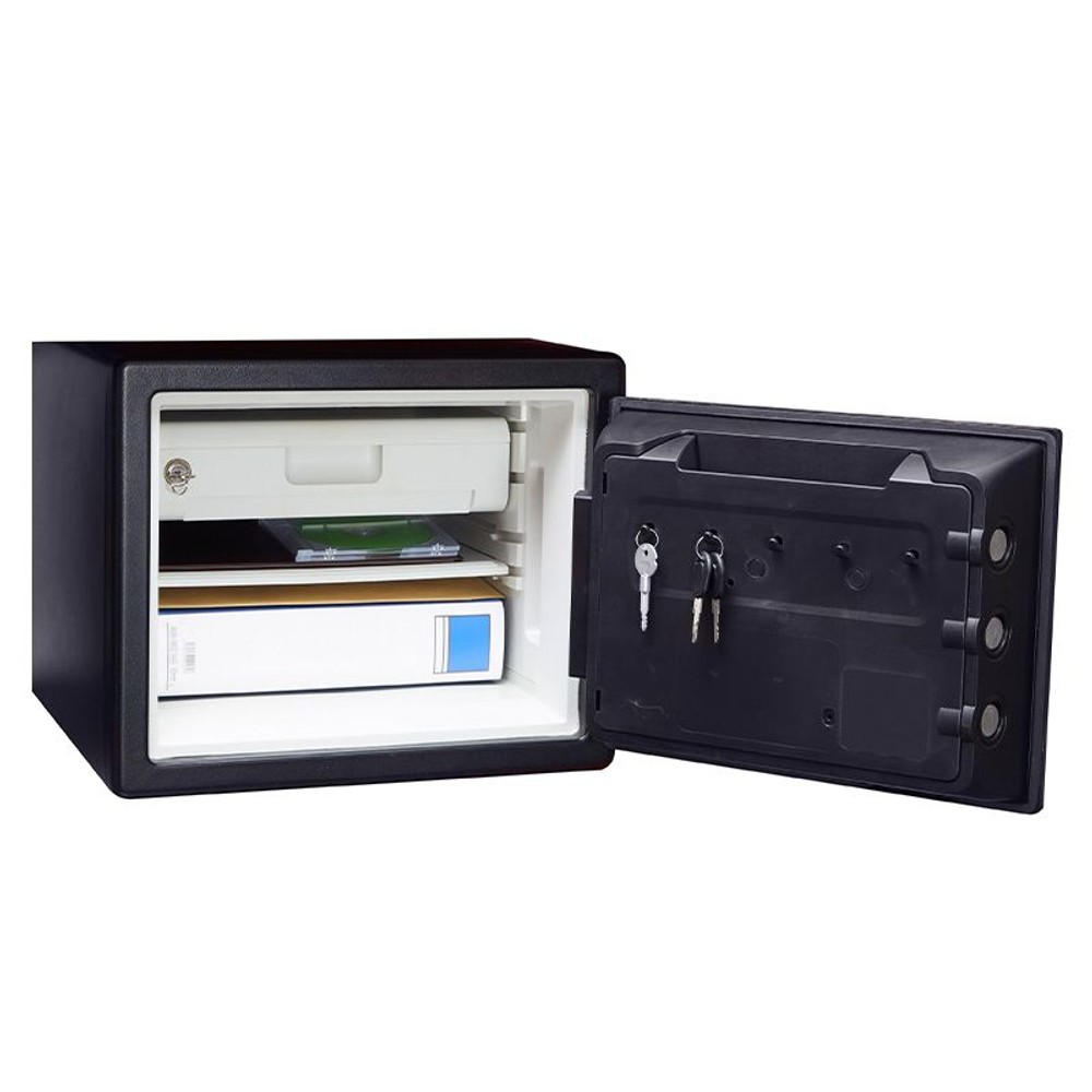 【廃棄料無料・開梱・設置費込】セントリー耐火耐水金庫  JTW082GEL テンキー式 2時間耐火 22.8L【メーカー直送・代引不可】, ブラック, JTW082GEL