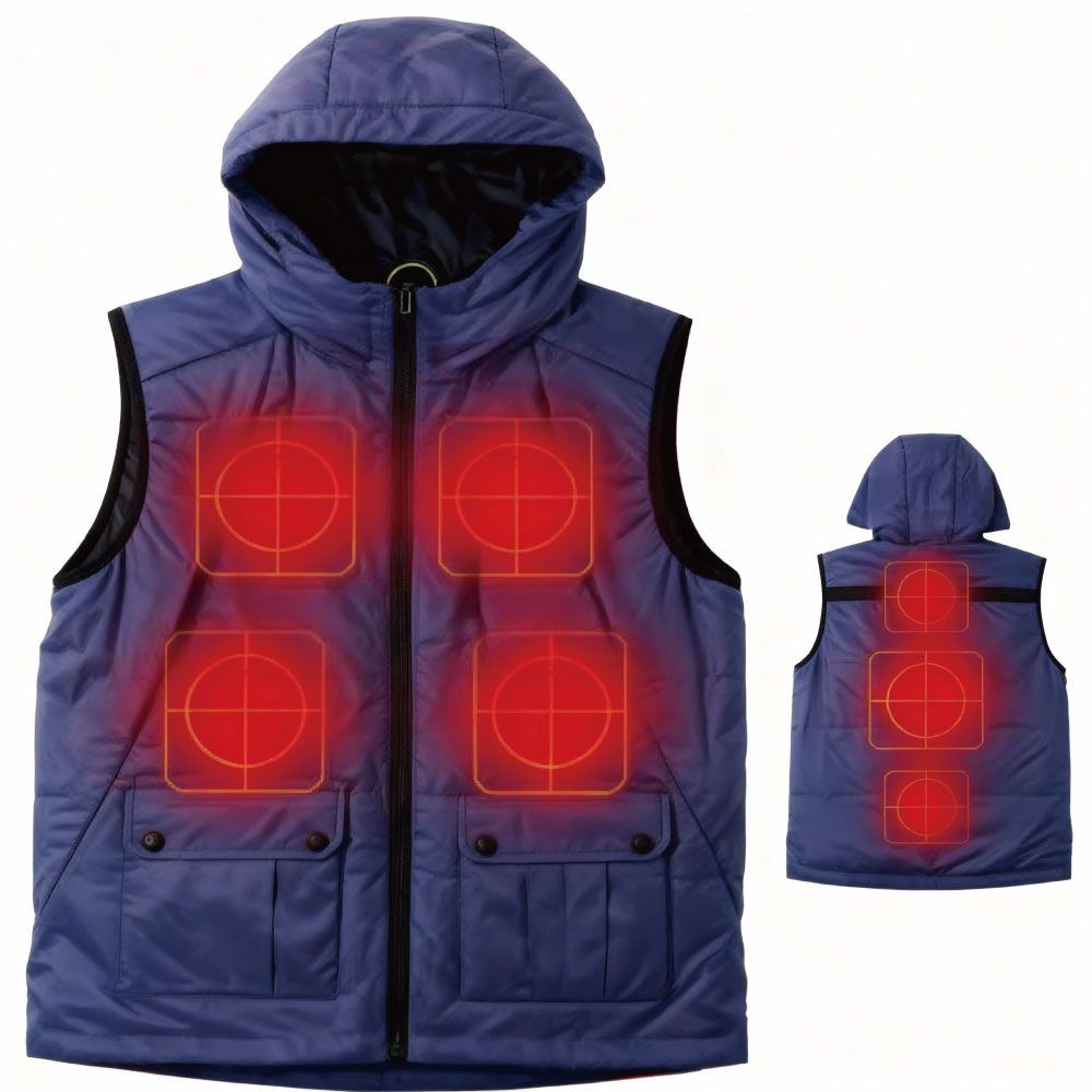 【2025年モデル】アウター７ヒーターベスト　ネイビー, ネイビー, Mサイズ