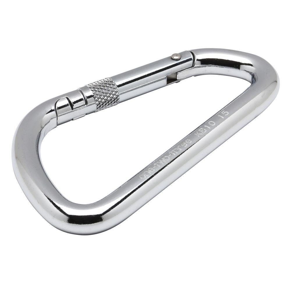 伊藤製作所 カラビナ　鉄変Ｄ型環なし KB10, アルミ合金, D型