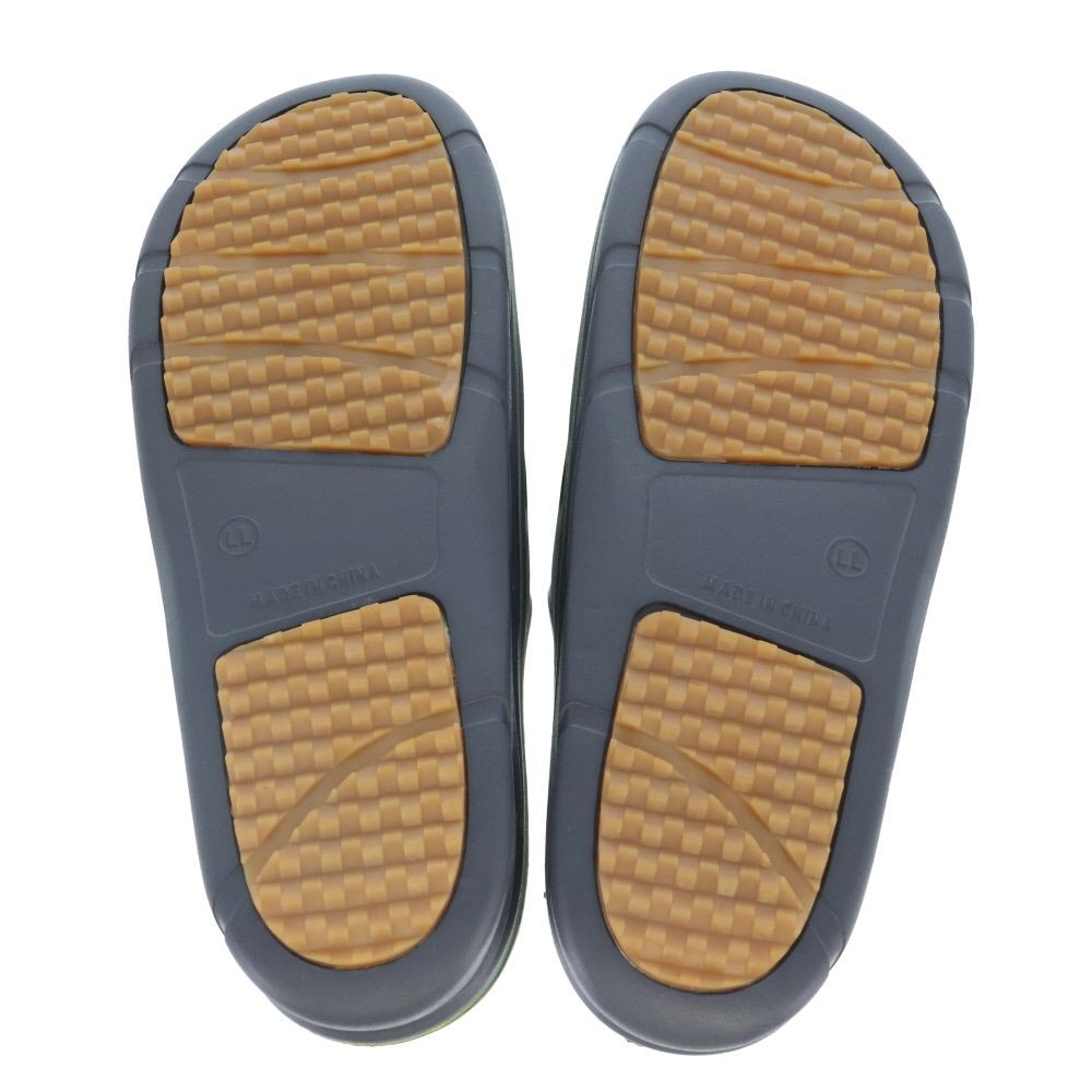 紳士　ＢＭ防滑高弾力　シャワーサンダル　ＧＹＧＲ　ＬＬ, ダークグレー&times;ライトグリーン, LLサイズ