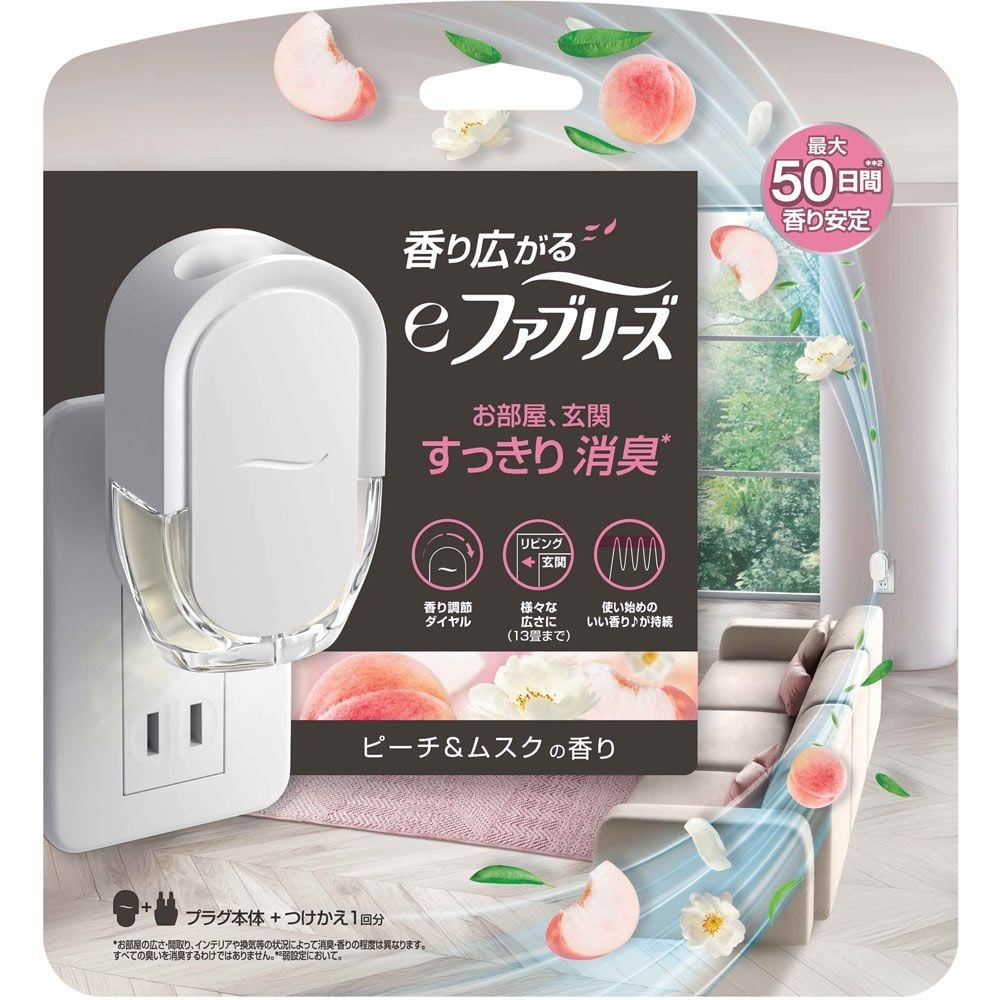 ｅファブリーズ　ピーチ＆ムスク　本体, ピーチ＆ムスク, 本体
