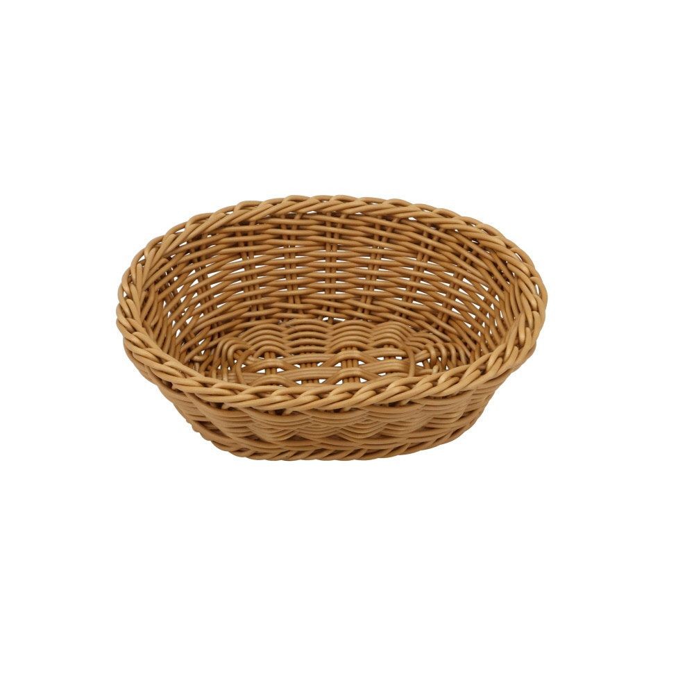 水洗いできるバスケット　オーバル　Ｍ, ブラウン, Mサイズ