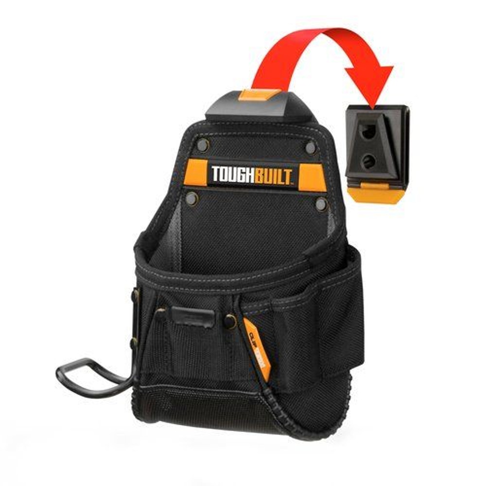 TOUGHBUILT（タフビルト）　工具ポーチ　TB-CT-24　ハンマーループ付き　ツールポーチ, 黒, TB-CT-24