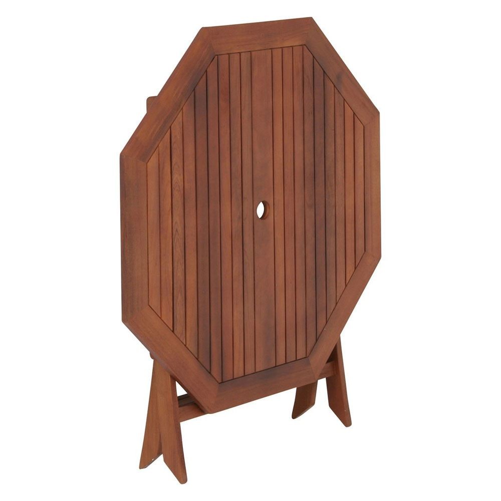 八角テーブル　110ｃｍ　＃ＧＴ05ＦＢ【メーカー直送・代引不可】, ブラウン, 110cm