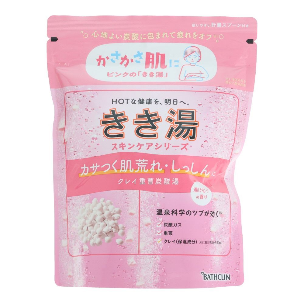 アース　きき湯　クレイ重曹炭酸湯　３６０ｇ, 乳白色の湯（にごりタイプ）, 360g