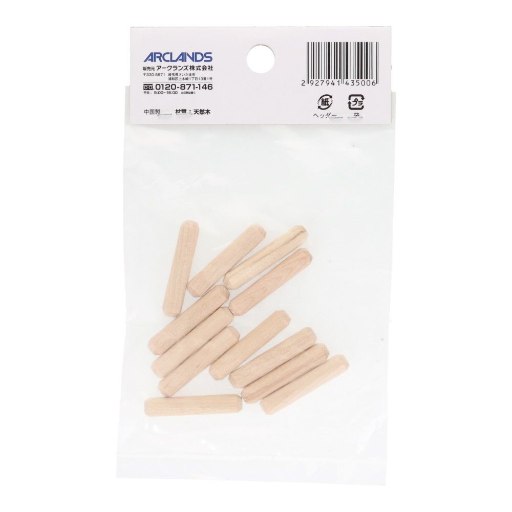 木ダボ　約６&times;３０ミリ（１２本入）, 木, 6&times;30mm