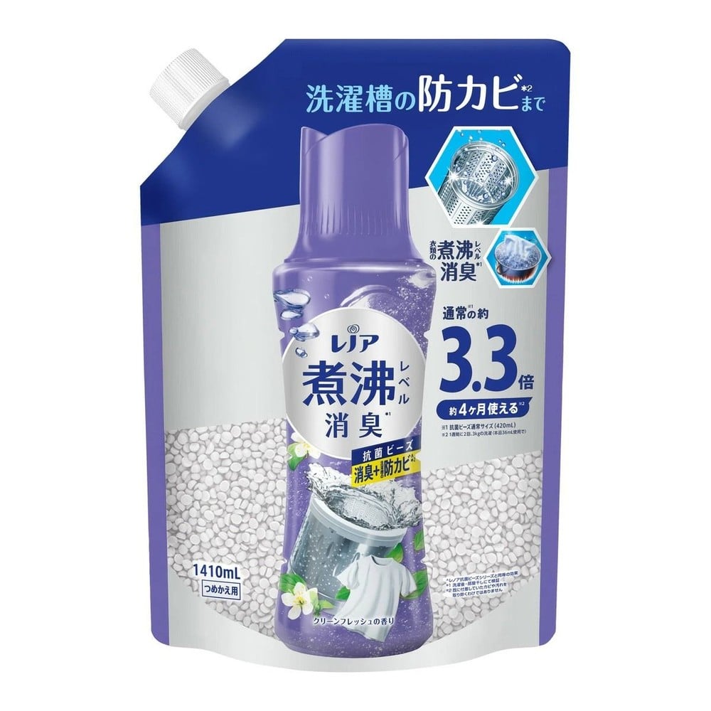 レノア　煮沸レベル消臭　抗菌ビーズ　防カビ　詰替　超特大　１４１０ｍｌ, 防カビ, 1410ml