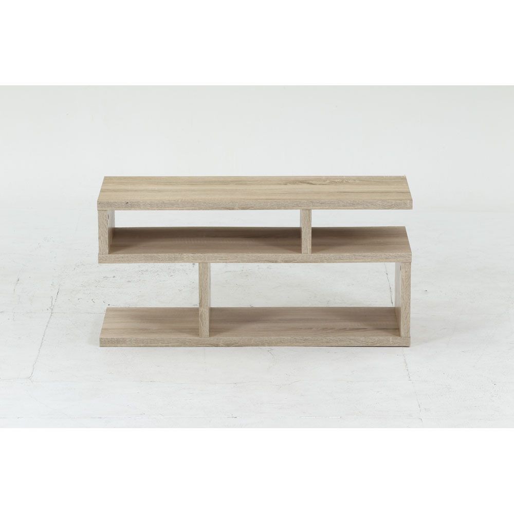 不二貿易 Ｓ字型ＴＶ台　８０幅　オーク【メーカー直送・代引不可】, オーク, 幅792mm&times;奥行295mm&times;高さ384mm