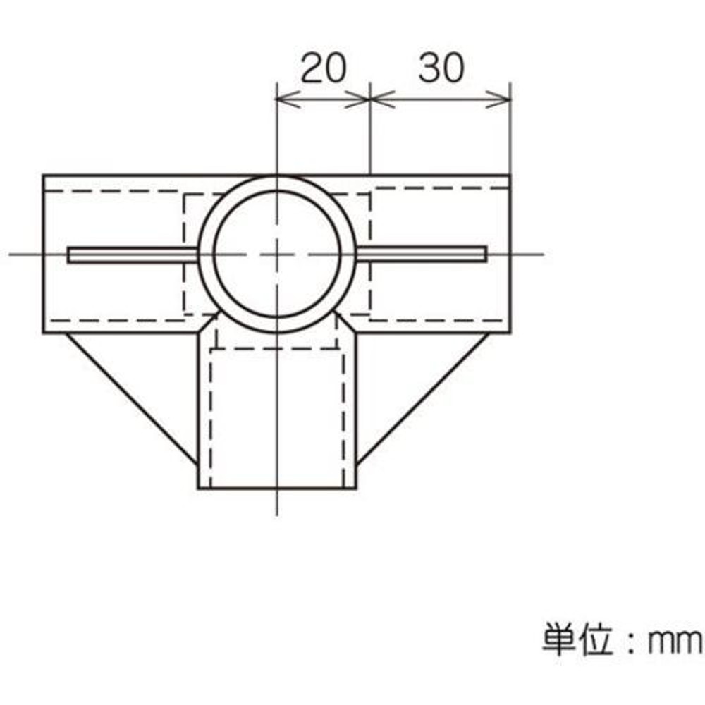 YAZAKI 矢崎化工 イレクタープラスチックジョイント J-12A S 中間コーナー用 &Phi;28用, アイボリー, 4方向（中間コーナー用・1方向通し無し）