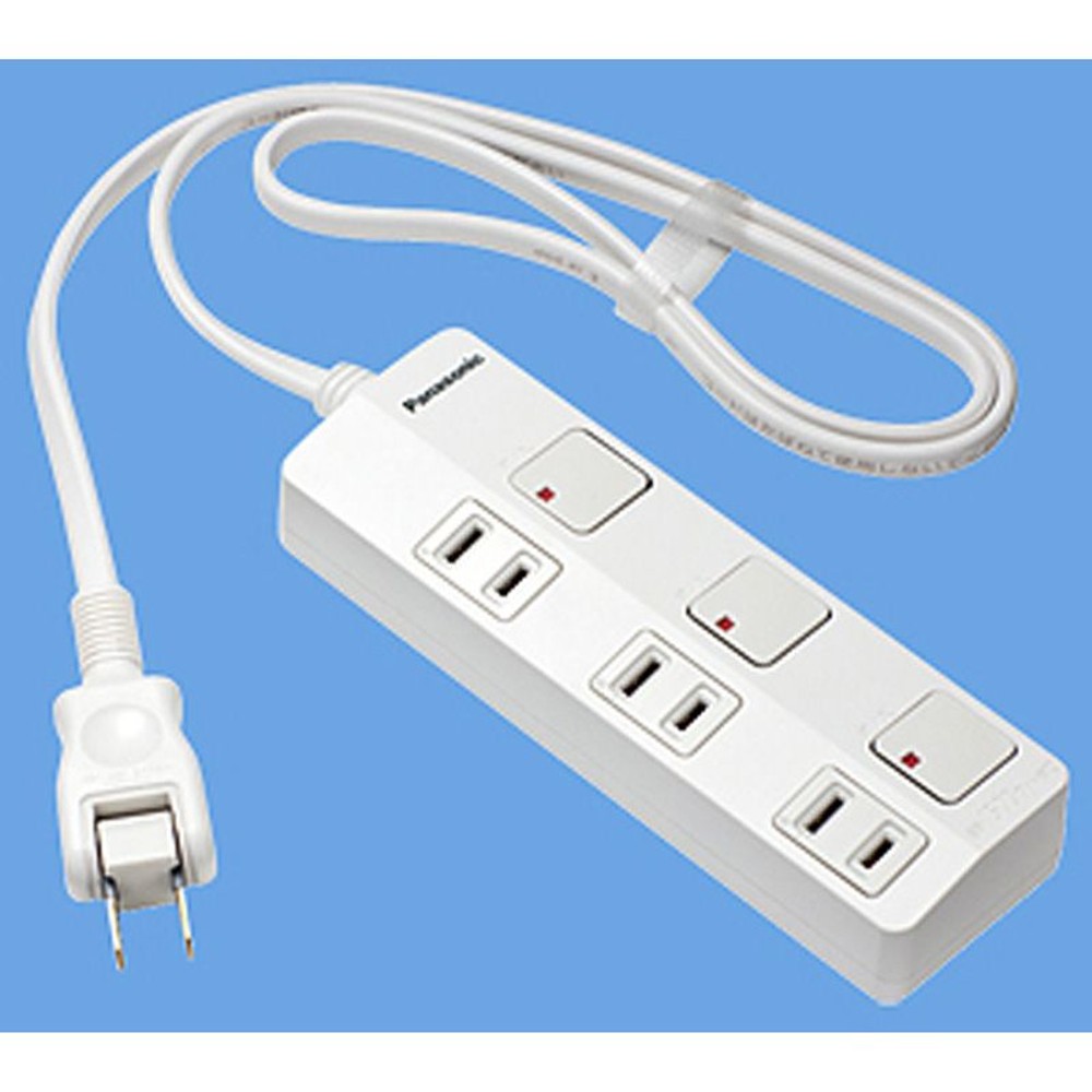 パナソニック　ザ･タップZ　(ACアダプター対応)(3コ口), ホワイト（2）, 2.0m