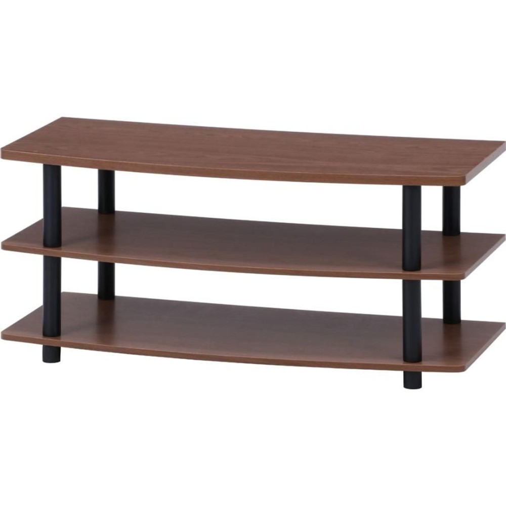 不二貿易  ＴＶラック　90 【メーカー直送・代引不可】, ブラウン, 90cm幅