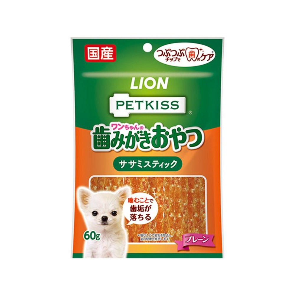 ライオン　つぶつぶチップ　ササミスティック　プレーン　60ｇ, プレーン, 60g