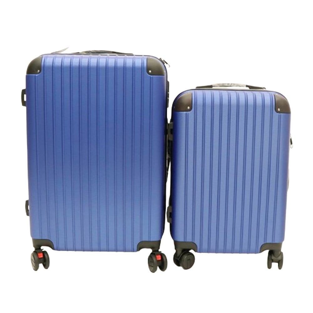 軽量樹脂製キャリーケース　ブルー　Ａタイプ　　ＳＭセット, ブルー, -