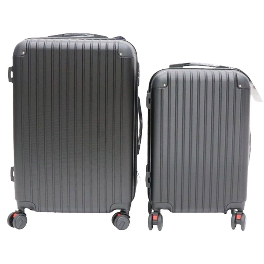 軽量樹脂製キャリーケース　ブラック　Ａタイプ　　ＳＭセット, ブラック, -