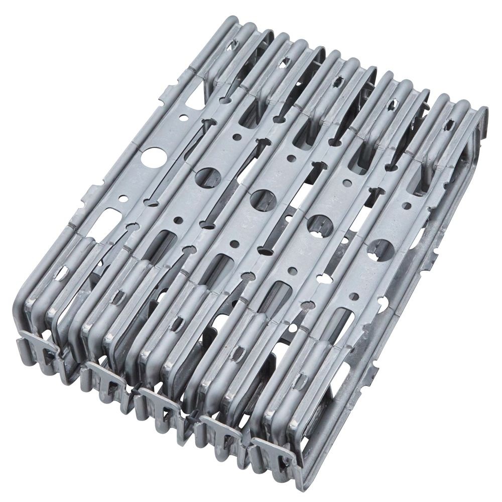 NSP 巾止め金具 45&times;120mm 10個, シルバー, 10個入り