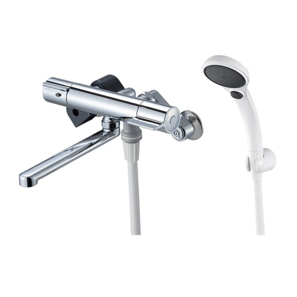 SANEI サーモシャワー混合栓 SK18C-13-VH, サーモ付, 取付寸法:120~200mm