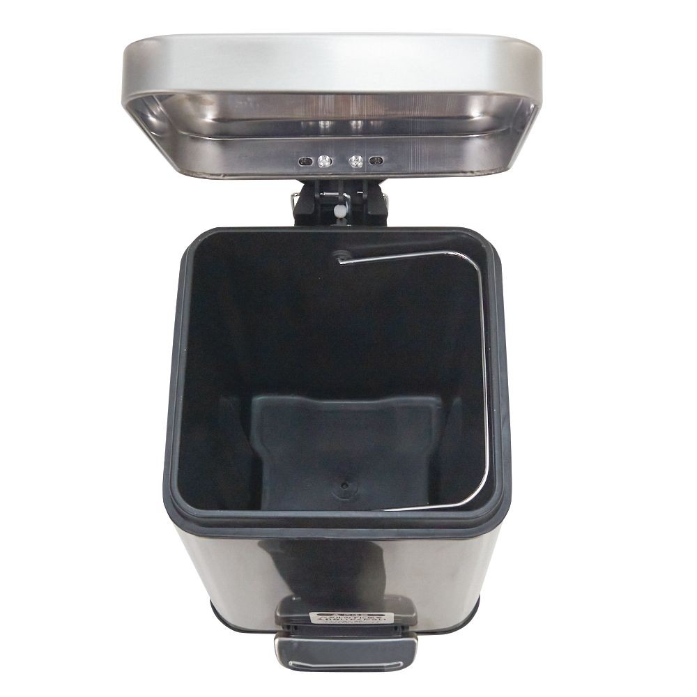 ウィザ WIZ'A ステンレスペダルペール　スクエア型, シルバー, 6.0L