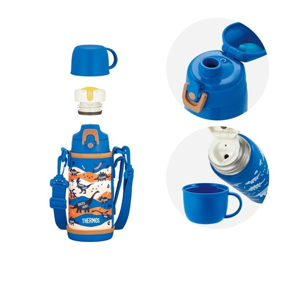 サーモス　真空断熱２ウェイボトル　ＦＪＪー６０２ＷＦ　ＢＬＢＷ, ブルーブラウン, 600ml