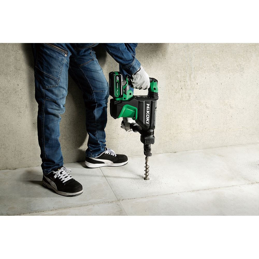 ハイコーキ　HIKOKI ３６Ｖハンマドリル（蓄電池２個、充電器付き） DH3640DB (2WPZ), グリーン, DH3640DB (2WPZ)