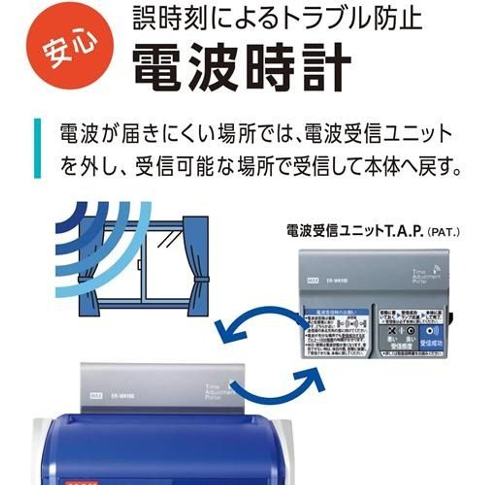 マックス タイムレコーダ ER-110SUW ホワイト ER90719 【メーカー直送・代引不可】, ホワイト, ER90719
