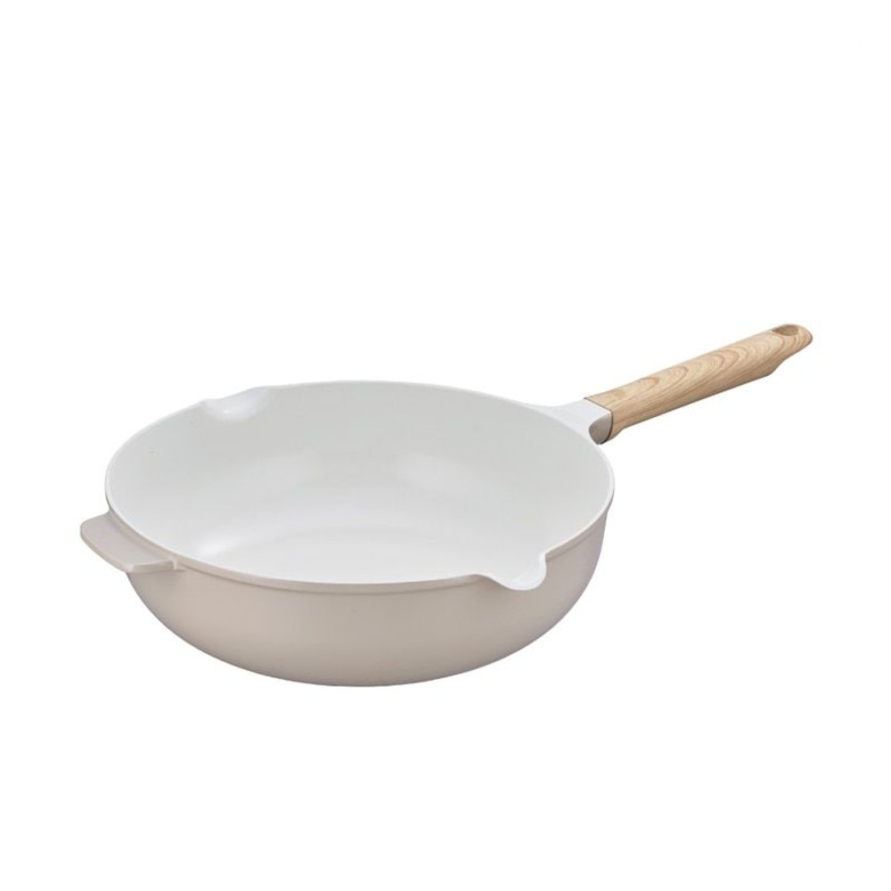 サーモス　セラプロテクトシリーズ炒め鍋　２８ｃｍ　ＫＦＯー０２８Ｗ　ＧＧ, グレージュ, 炒め鍋28cm