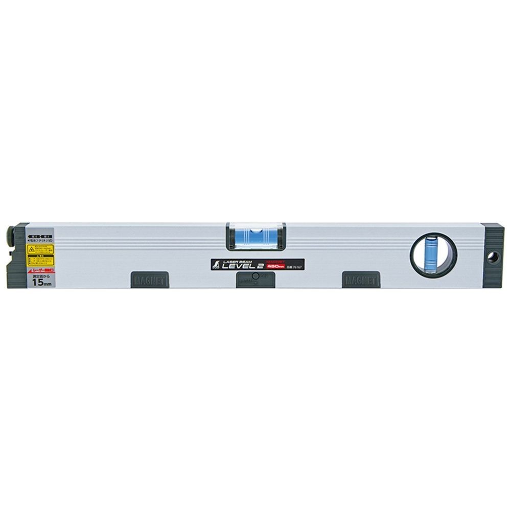 レーザービームレベル2 450mmマグネット付, 76167, 450mm