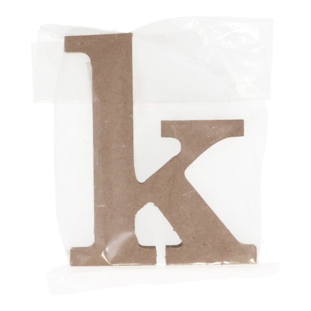 切文字　アルファベット小文字ｋ, 茶, 小文字