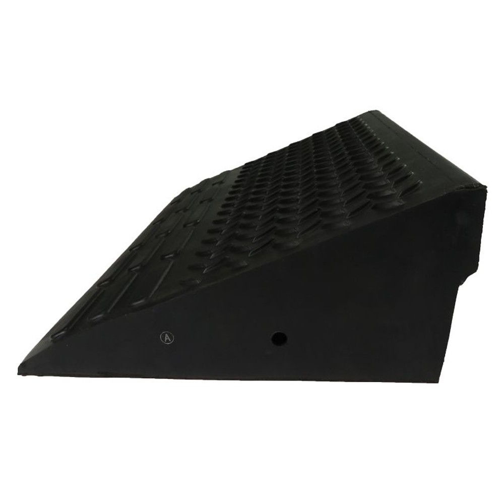 ゴム段差プレート 600&times;高さ145mm（4t耐荷重）, 黒, 600x145mm 