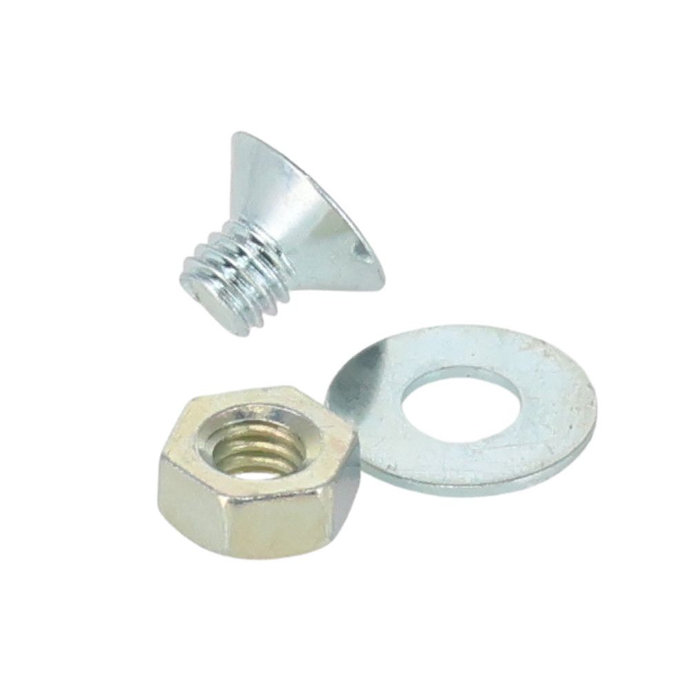 小ねじ　皿　鉄　ユニクロメッキ　Ｍ３．５&times;５　１０本入　小袋, シルバー, M3.5&times;5mm