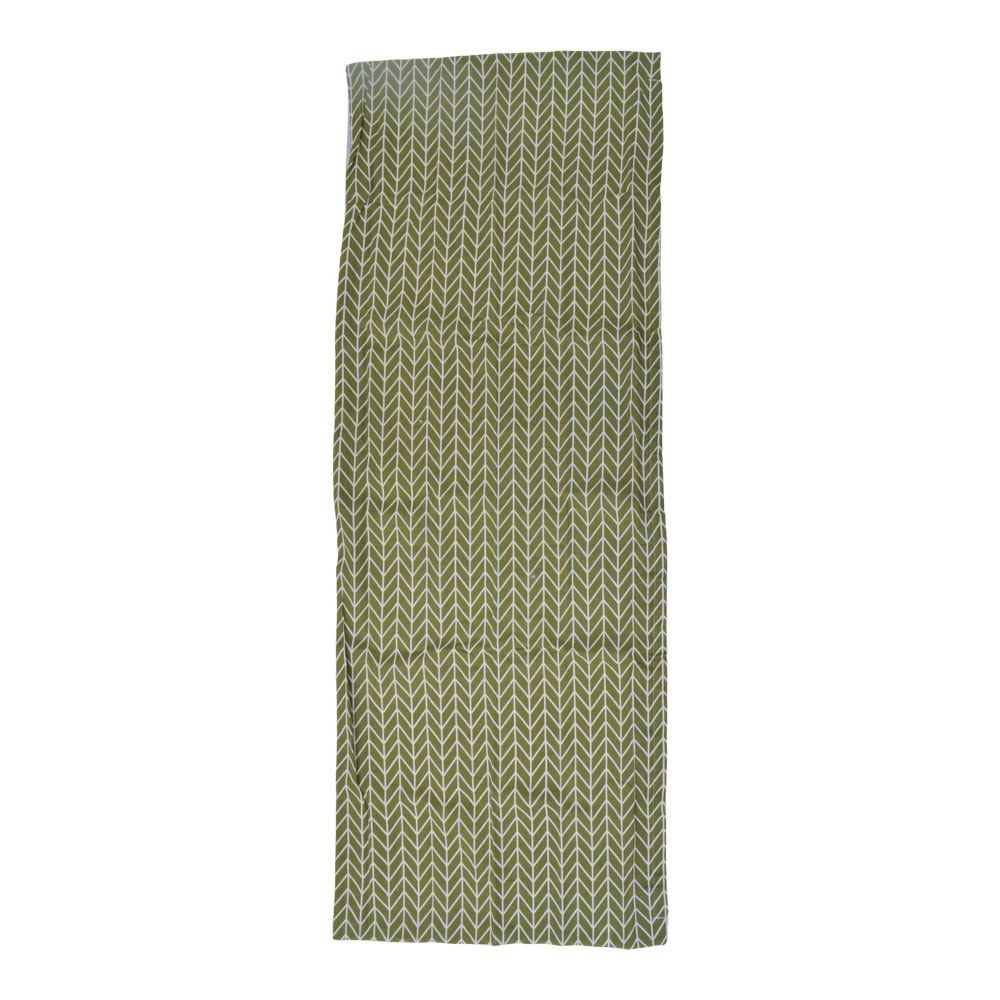 大長座布団カバー チェック, グリーン／シラカバ柄, 70cm&times;180cm