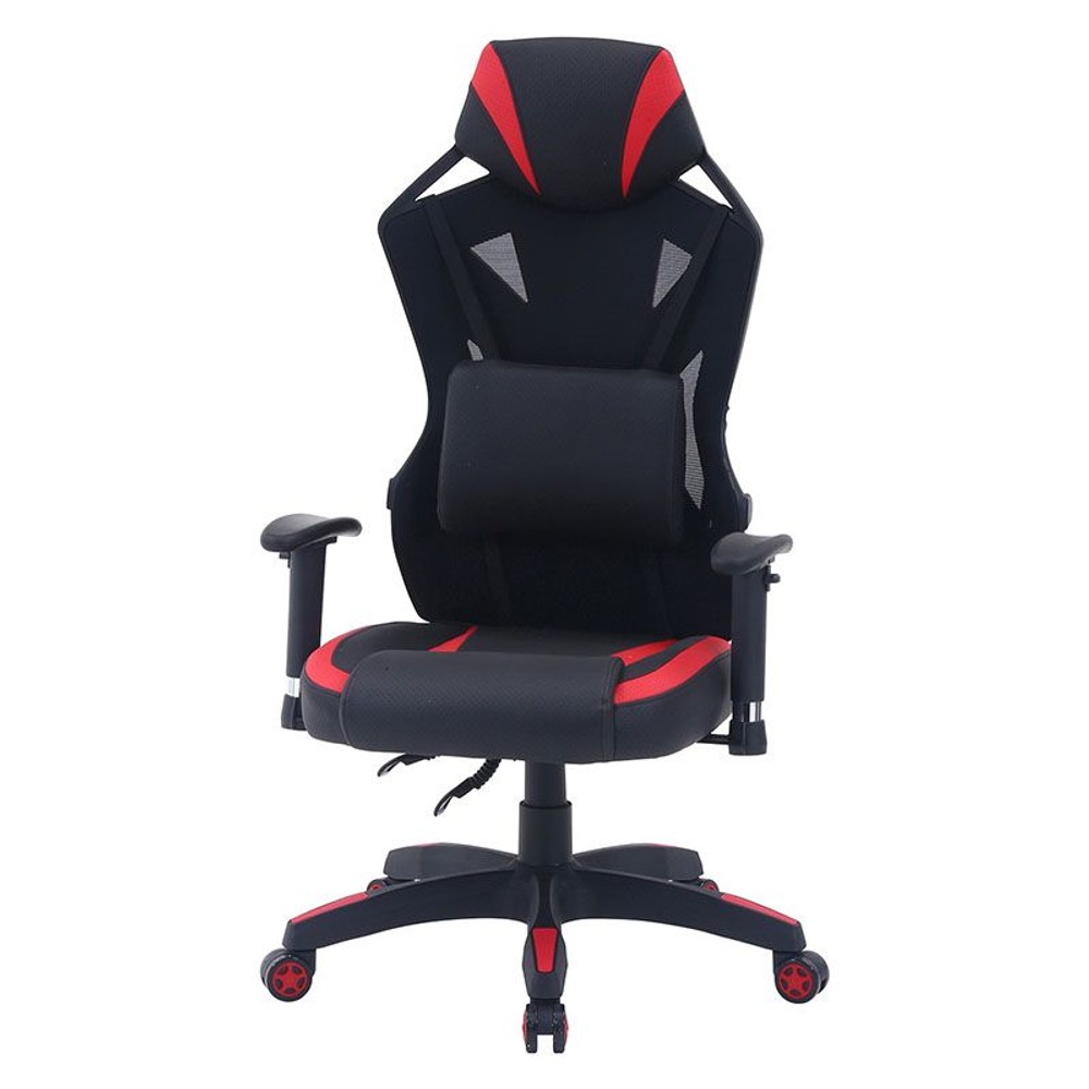 【ネット限定価格】メッシュゲーミングチェア レイズ【メーカー直送・代引不可】, レッド, メッシュチェア