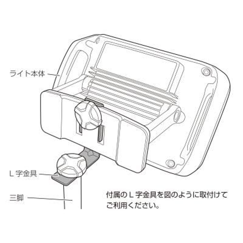 TAJIMA（タジマ）　ワークライト R 1500lm フラッド照射 内蔵充電池　LE-R151, ブラック,  1500lm