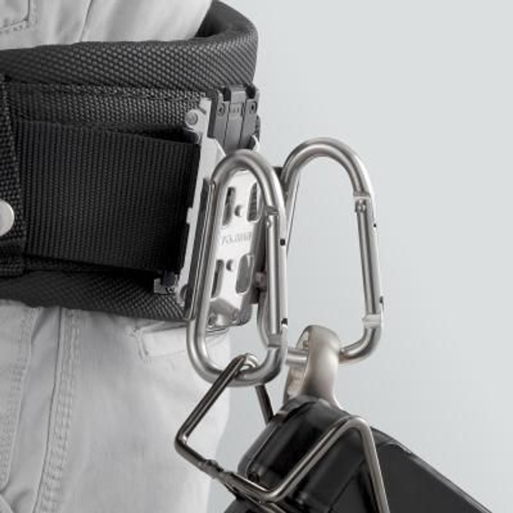 TAJIMA（タジマ）　セフ工具ホルダーステン カラビナ小 ダブル（セフ別売）　SFKHS-CSW, シルバー, カラビナ小　ダブル
