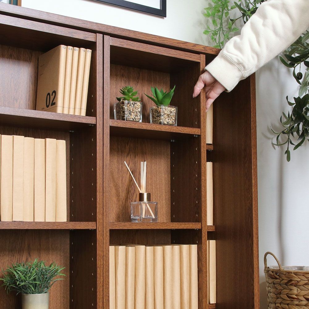 不二貿易 ダブルスライドラック　オークＢＲ　ＤＳ９０９０【メーカー直送・代引不可】, ブラウン, 幅890mm×奥行290mm×高さ890mm