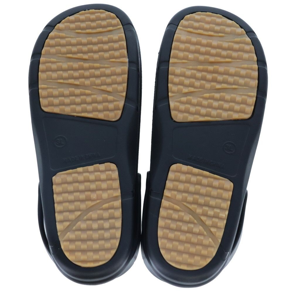 紳士　ＢＭ防滑高弾力　タウンサンダル　ＢＫＧＹ　３Ｌ, ブラック&times;グレー, 3Lサイズ