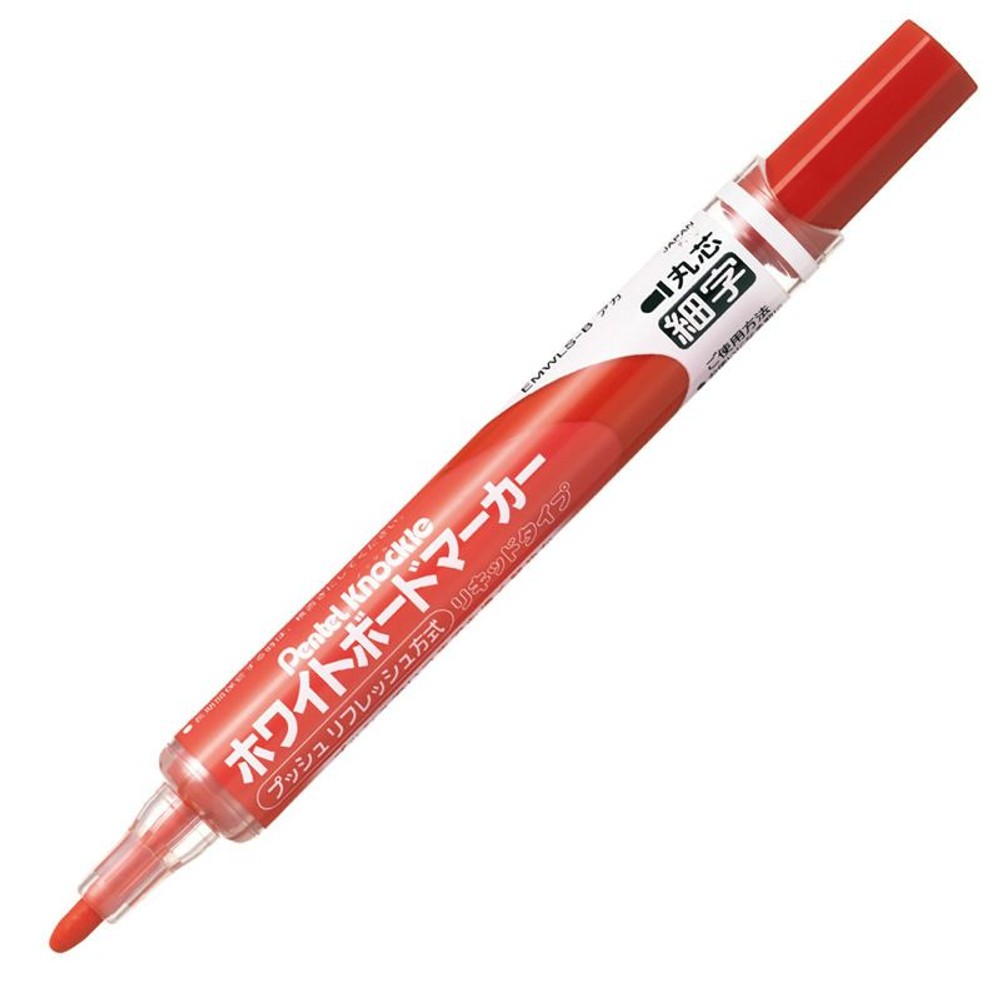 ぺんてる　ノックル　細字, 青, 細字