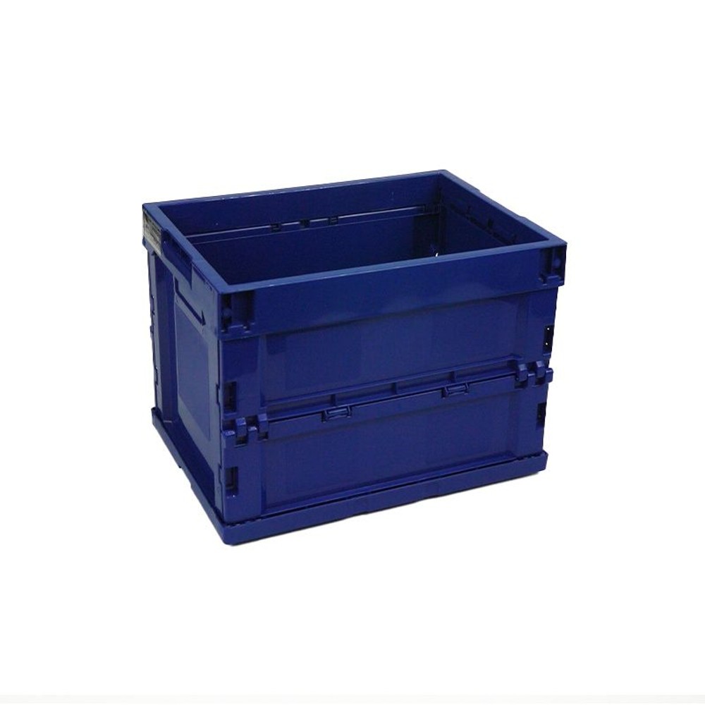 折り畳みコンテナ　ブルー, ブルー（小）, 小