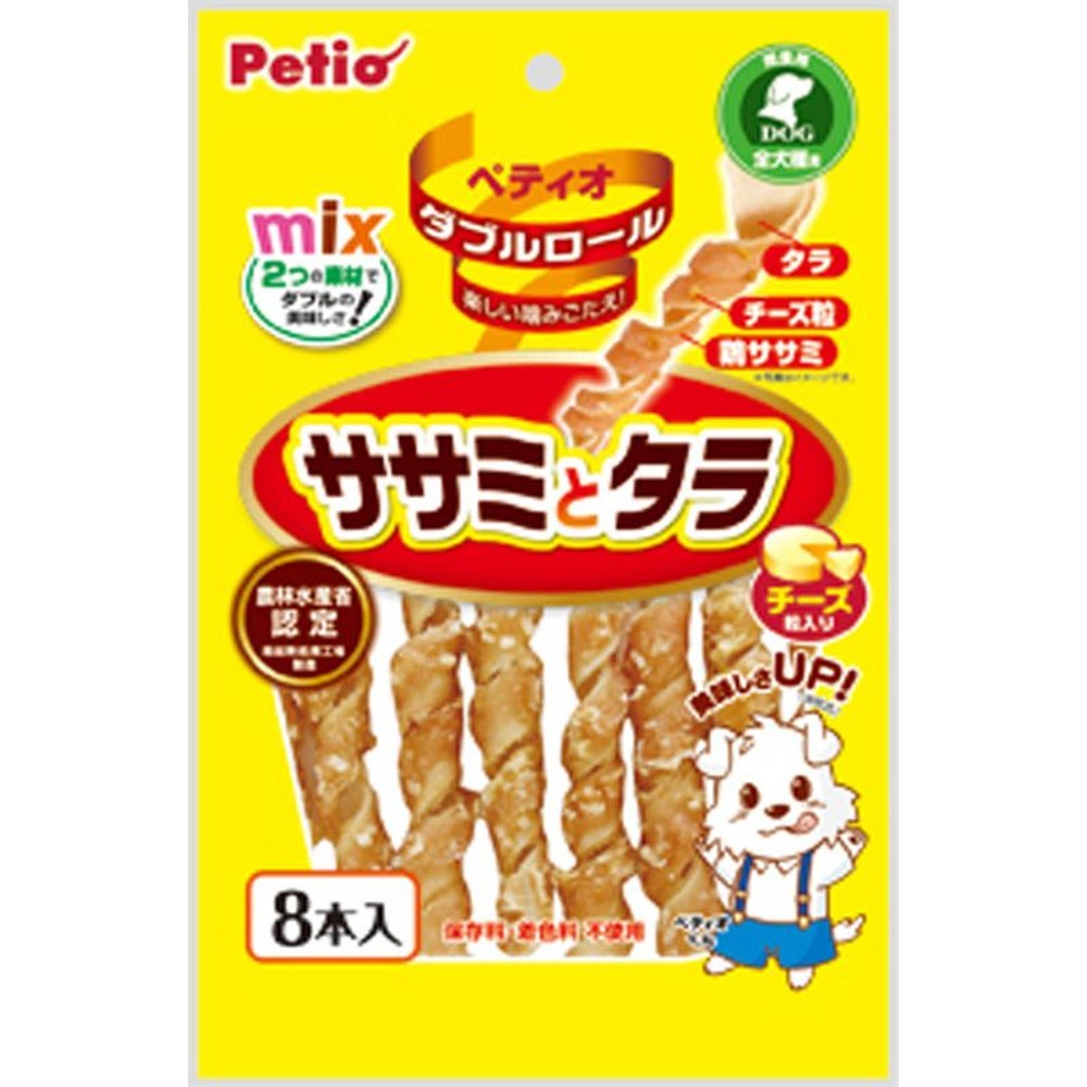 ヤマヒサ　ダブルロール　ササミとタラ　チーズ入り　8本入り, その他カラー１, その他サイズ１